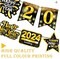 2024 New Year Party Decorations Party Supplies Black Gold Party Banner